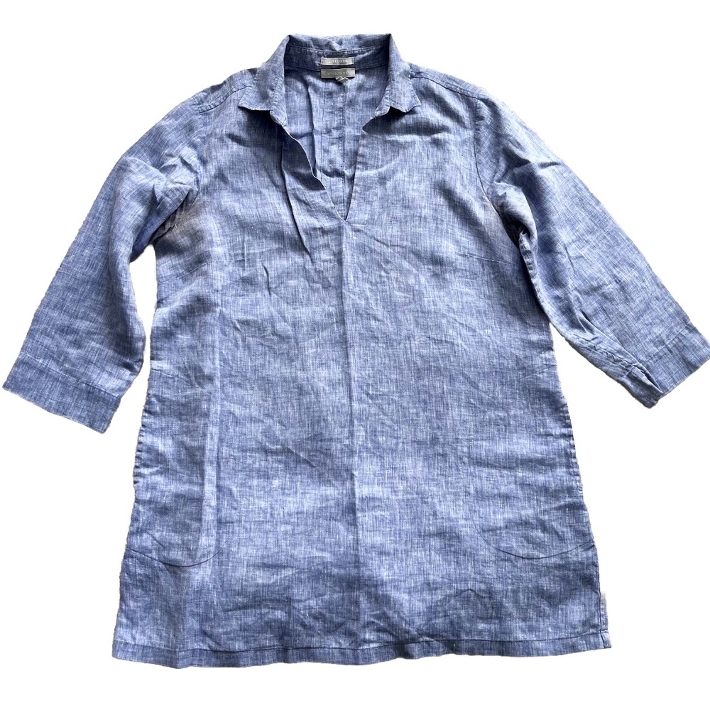 HINSON WU Aileen 3/4 Sleeve Luxe Linen Top With Pockets Size 10 Minimalist - Picture 10 of 10